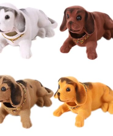 Car Ornaments Shaking Head Dog Doll Car Dashboard Toys Cute Nodding Puppy Auto Interior Accessories Auto Decor Kids Gift