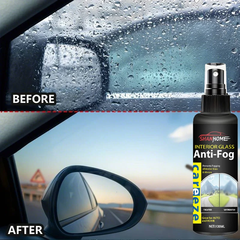 WaterproofCleaning 100ml Car Window Cleaner Eco-friendly Anti-fog AutoWindshield Hydrophobic Coating Spray effective measures