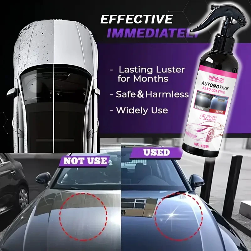 1 Piece 120ml Car Coating Agent Crystal Coating Wax - Anti-Fouling and Dust-Proof, Smooth and Bright, Polyester Protection Can Be Used for Car Paint and Glass Surfaces