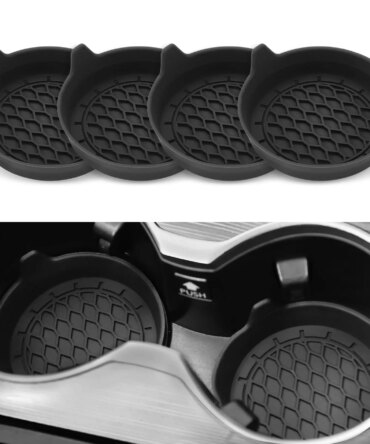 2/4pcs Car Cup Holder Coaster Silicone Cup Holder Insert Universal Non-Slip Cup Holders Car Accessories Interior Silent Cup Pad