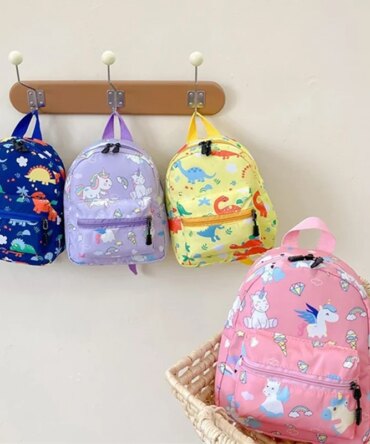 Kids Schoolbag Cartoon Dinosaur Unicorn Pattern Children Backpack Baby Cute Kindergarten Schoolbag Boys Girls Waterproof Bags