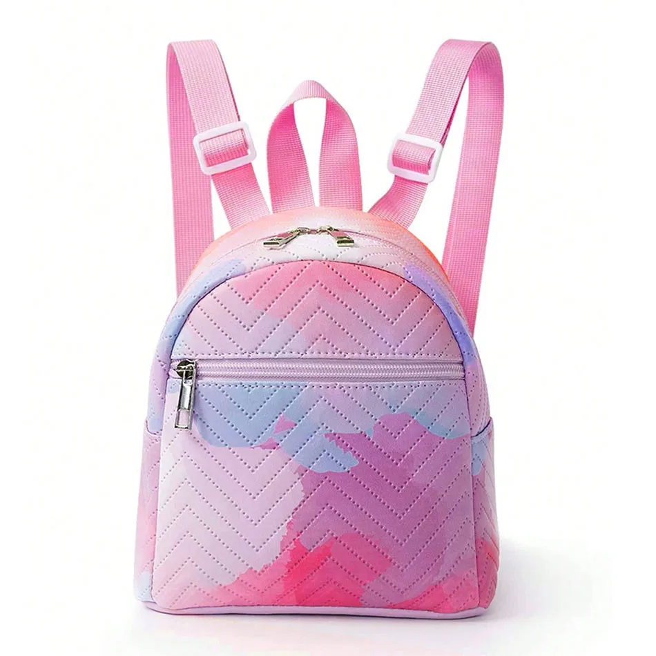 Girls Rainbow Unicorn Mini Backpack Children Kids Multicolored PU School Bag with Style and Durability for Little Fashionistas - Image 3