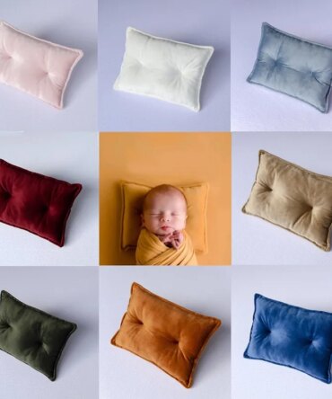 Newborn Photography Props Posing Velvet Poses Cushion Mini baby Pillow Mat Photography Accessories