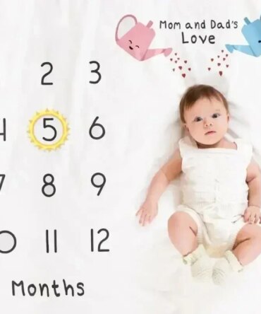 Newborn Photography Props Background Blankets Monthly Growth Milestone Blanket Photography Accessories Baby Background Cloth