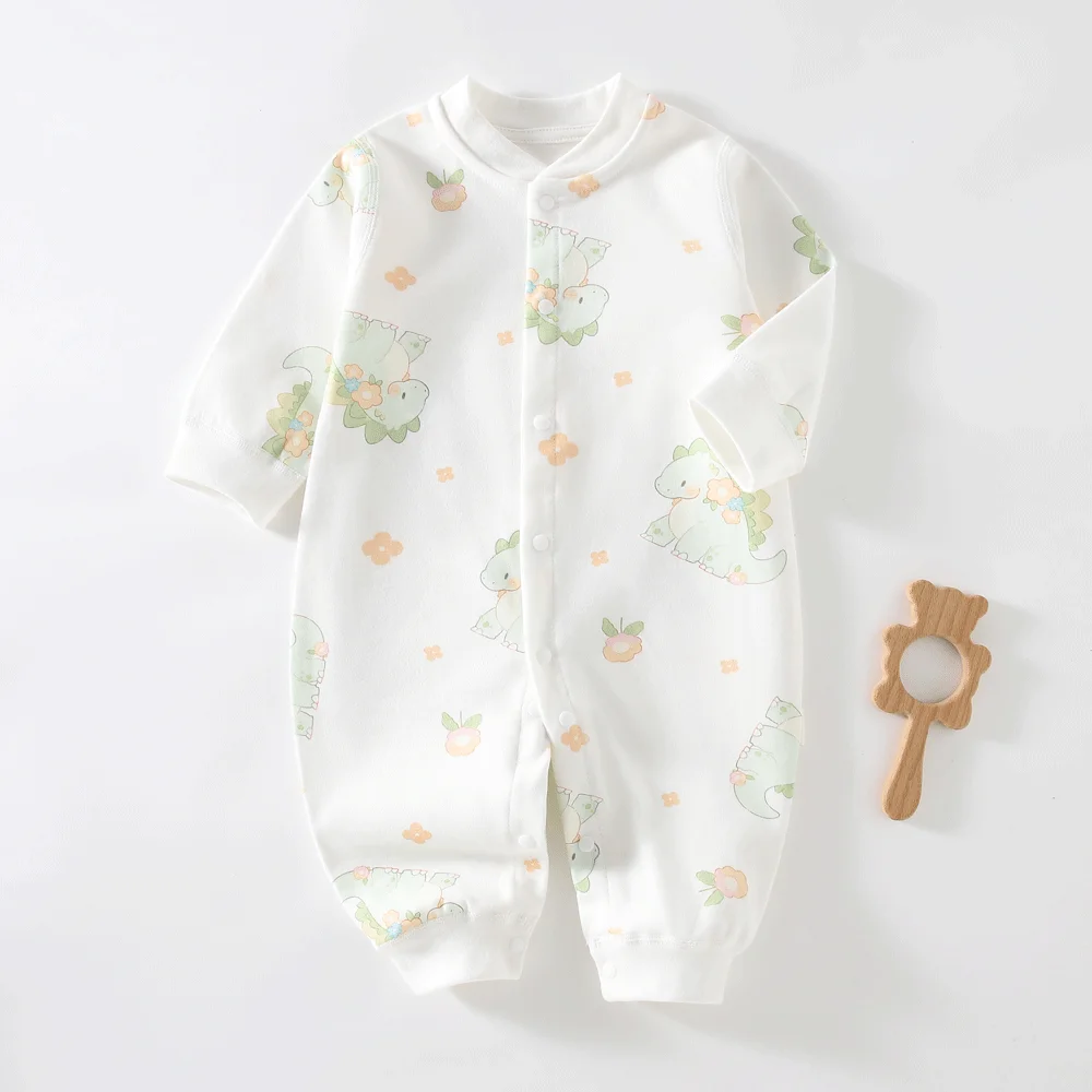 Autumn Baby Clothes Newbron Spring 100 Cotton Underwear Newborn Onesie Romper Long Sleeve Loungewear Outfit Bodysuit & One Piece - Image 6