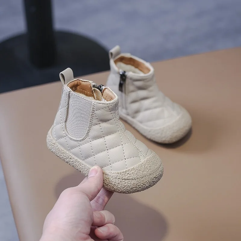 Winter Boots for Baby Boys Outdoor Girls Snow Boots Plush Children Cotton Shoes Non-slip Kids Casual Shoes Infant Toddler Shoes - Image 4