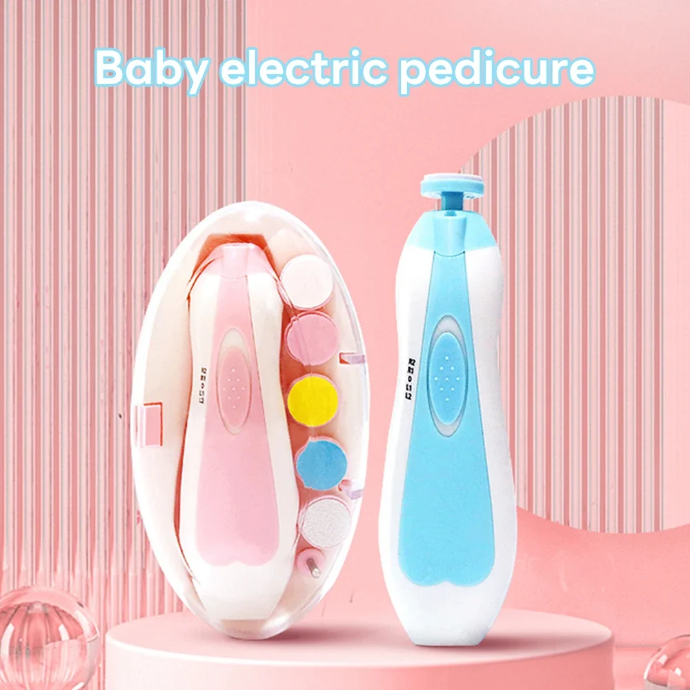 Electric Baby Nail Trimmer Multifunctional Kids Nail File Clippers Toes Fingernail Cutter Trimmer Manicure Tool Set Baby Care
