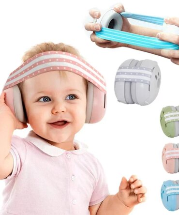 Baby Ear Protection for Babies Toddlers Elastic Noise Reduction Earmuffs Baby Headphones Against Hearing Damage Improves Sleep