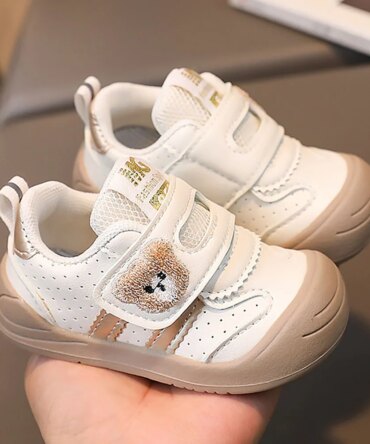 2025 Fashion Toddler Shoes For Baby PU Leather Infant Girl's Sneakers Soft-soled Ergonomics Newborn Boy's Sport Shoes First Step