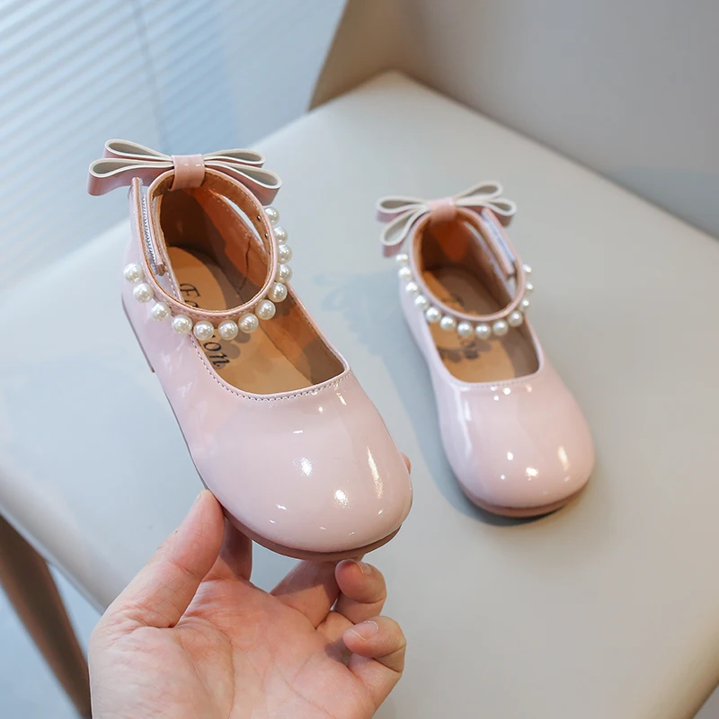 Sweet Princess Girls Shoes Soft Sole Anti-Slip Kids Leather Shoes Casual Flats Flowers Shoes for Party Wedding Birthday - Image 5