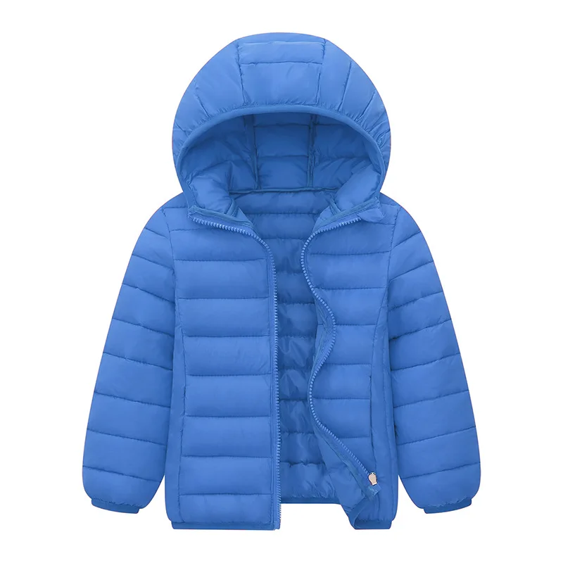 Kids Down Jackets For 3-14 Years Autumn Winter Boys Girls Warm Solid Down Coats Teens Hooded Zipper Outerwear Children Clothing - Image 5