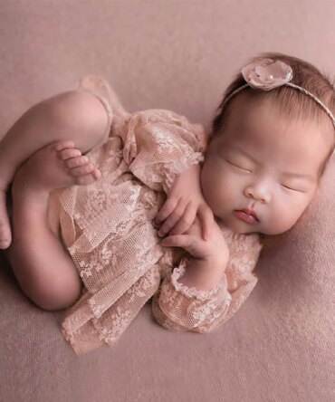 Ylsteed 2 Pieces Set Newborn Girl Lace Dress Romper with underpants Baby Girl Photography Outfits