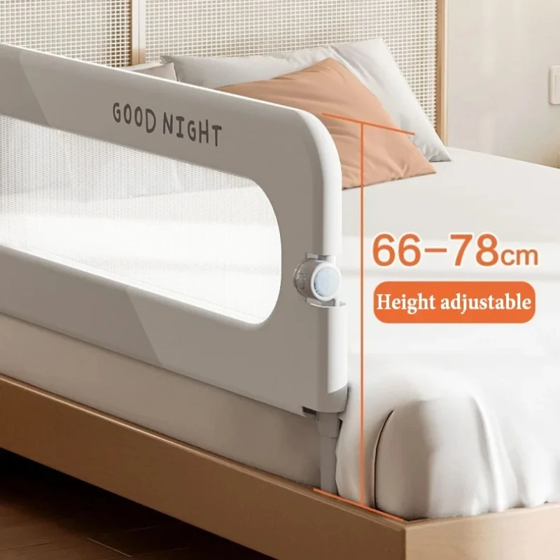 Invisible Collapsible Baby Rail Bed Guardrail Bedroom Railings for Babies Bed Protective Barrier Anti-Fall Security Kid Fence
