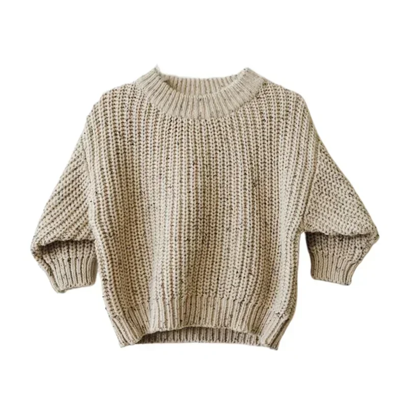 Autumn Baby 0-6Y Boys Girls Knit Sweater Clothes Toddler Infant Kids Knitwear Cotton Soft Winter Long Sleeve Baby Pullover Tops