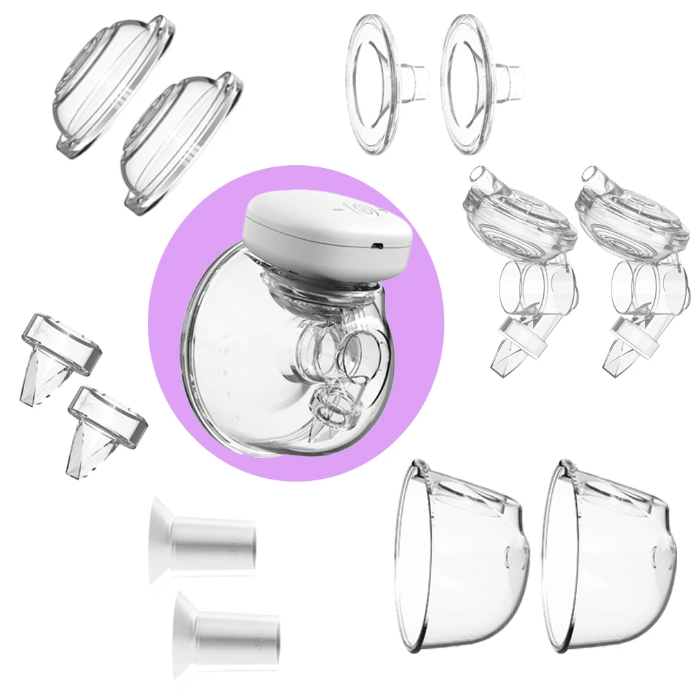 YOUHA Electric Breast Pump Replacement Accessory 2 Pcs Connector Soft Food-Grade Silicone for THE INS Wearable Breast Pump