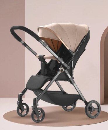 Baby Carriage,Bi-directional ultra lightweight foldable high landscape four wheel shock absorber baby stroller,baby cart