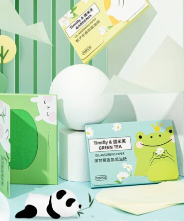 100pcs Oil Blotting Paper Facial Cleansing Oil Control Absorbing Tissues Straight For Handy Face Blotting Sheets Men Women Set