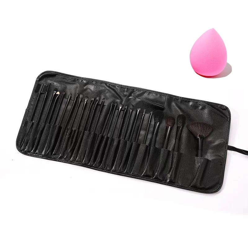 Free Gift Bag and Sponge for 24 pcs Makeup Brush Sets Cosmetics Brushes Eyebrow Powder Foundation Shadows Make Up Tools - Image 5