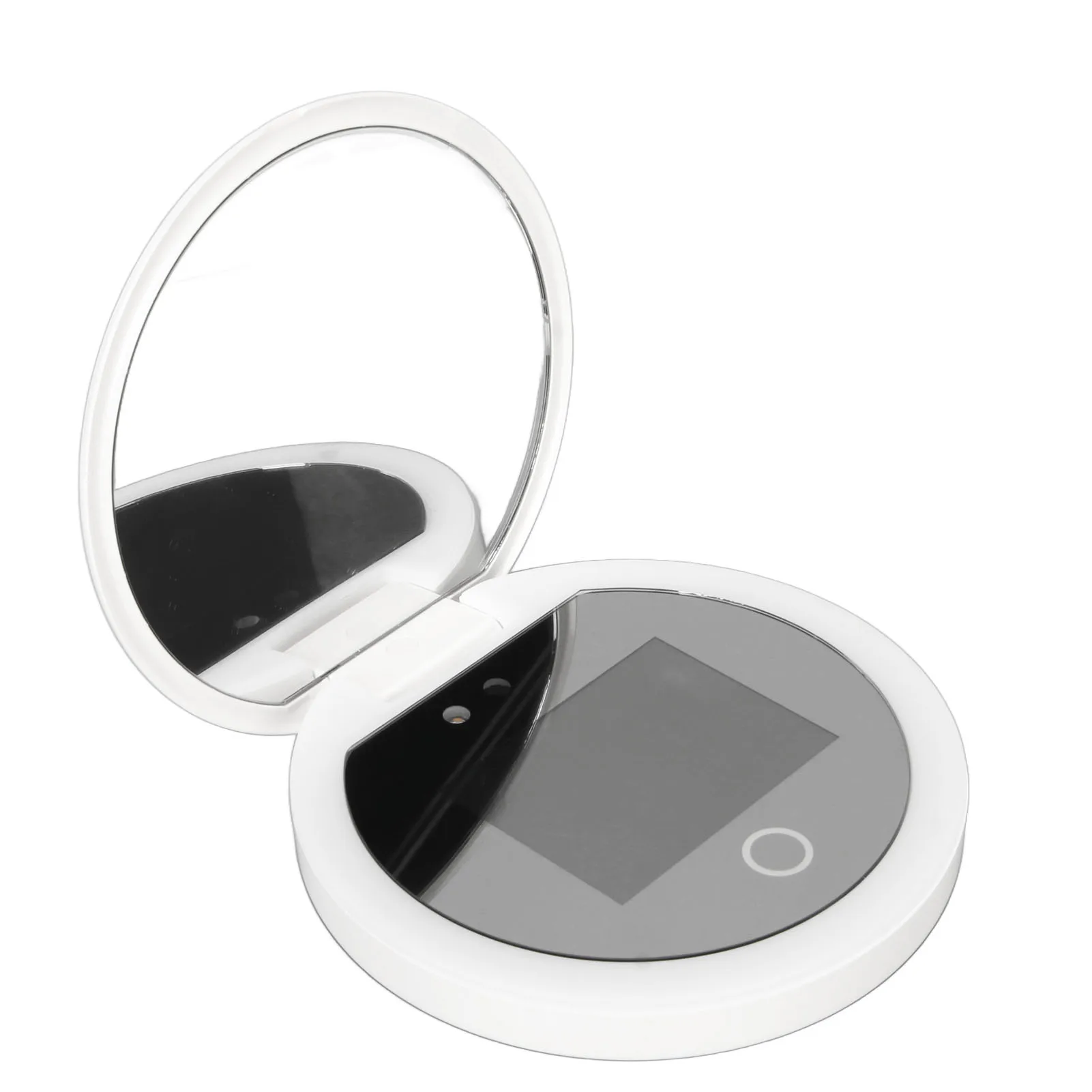 UV Mirror Sunscreen Testing Camera with Light 2X Magnification Travel Makeup 3.5in Pocket Size L - Image 6