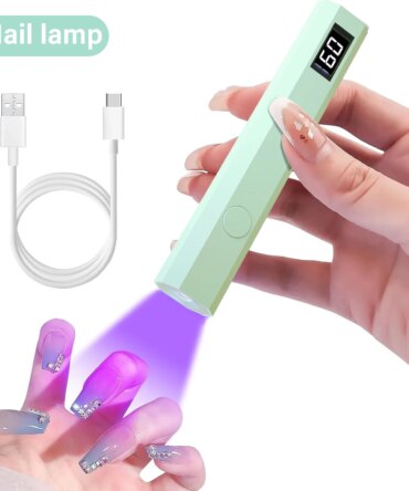 YIKOOLIN Handheld UV LED Light for Nails USB Mini Nail Dryer Nail Light for Curing All Nail Gel UV LED Nail Lamp Home Travel Use