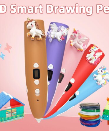 New Unicorn Low-Temperature 3D Printing Pen with 9M PCL Filament Children's Toy Popular Online Celebrity Birthday New Year Gift