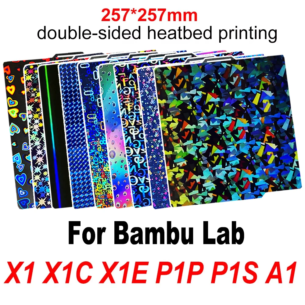 X1C P1P P1S A1 X1 Build Plate for Bambu Lab Plate Smooth PEI Sheet PEO PET for Bambulabs x1 p1p 3D Printer Heatbed Build Plate