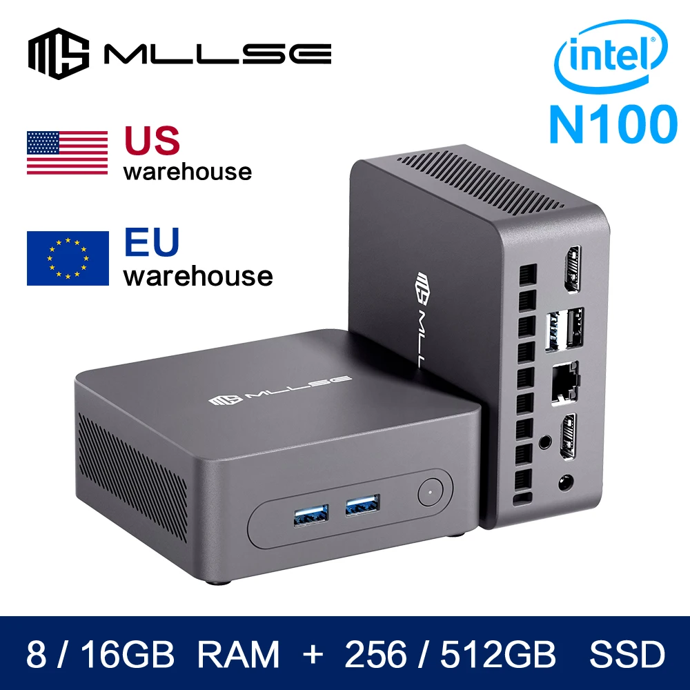 MLLSE G3 Mini PC Alder Lake N100 Windows 11 Pro Intel 12th DDR4 8/16GB RAM 256/512GB ROM WiFi 5 BT4.2 Desktop Computer Mini Pc