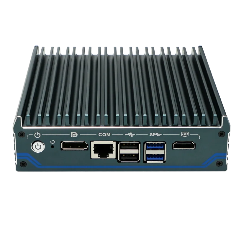 Fanless pfSense Firewall Soft Router J4125 N5105 N150 4x i226-V 2.5G LAN NVMe Barebone Mini PC HDMI2.0 DP AES-NI OPNsense Win11