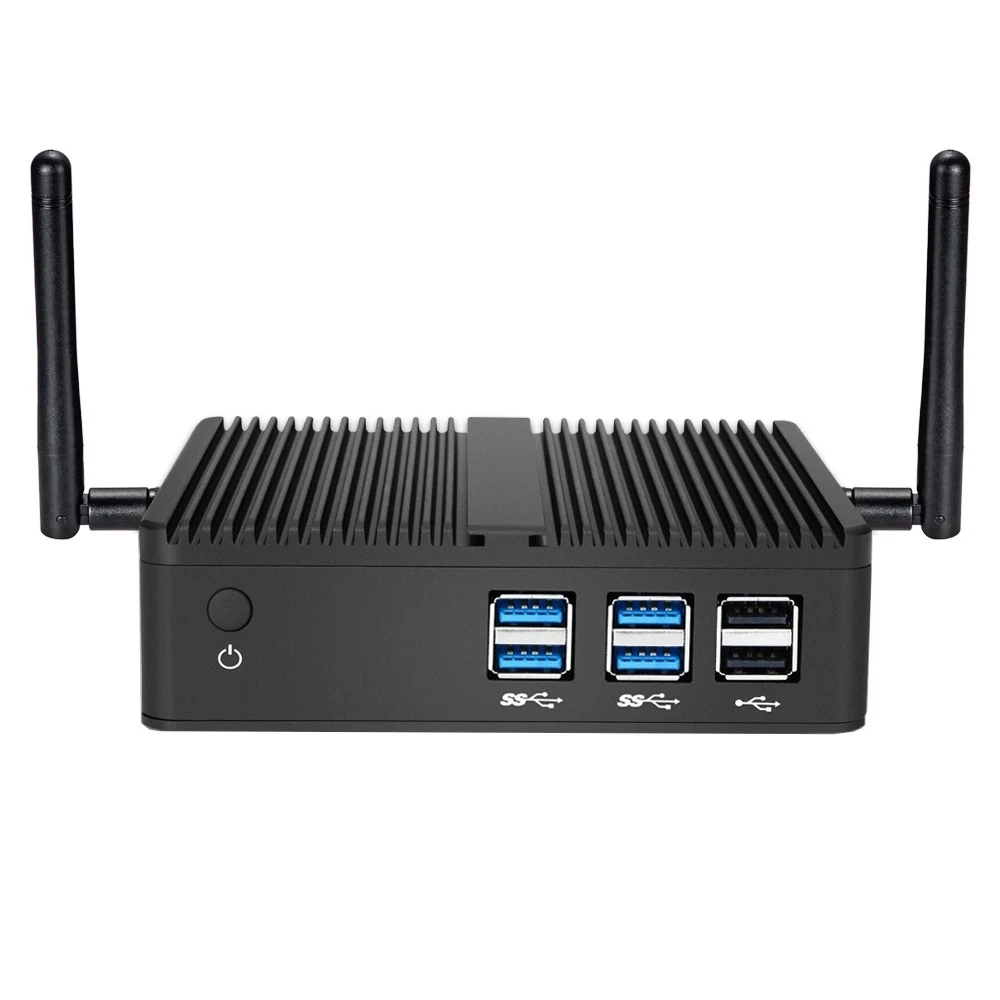 Fanless Mini PC Intel Core i7-4500U i5-4200U i3-5005U Windows 10 300M WiFi 8GB DDR3L 128GB/256GB/512GB SSD Barebone Computers