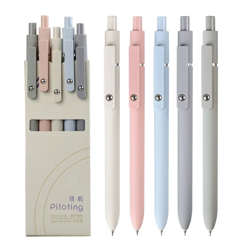New Piloting Morandi Colour Gel Pens Soft Touch Quick Dry Smooth 0.5mm Gel Ink Pen For School Writing Stationery Supplies