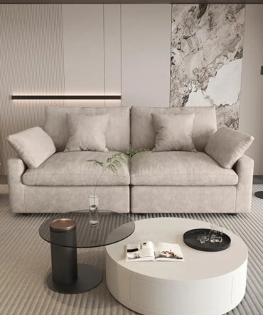 83" Cloud Couch Sectional for Living Room, Down Filled Modular Sectional Sofa,Love Seat Sofas,Convertible Couch, Sofa Covers