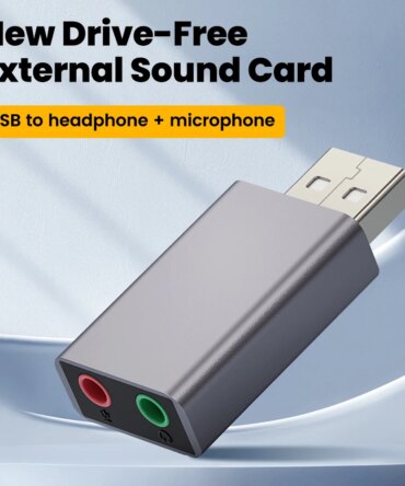 USB To 3.5mm Sound Card External Headphone Adapter Stereo Audio Microphone Sound Card For PC Computer Laptop USB to Audio Jack