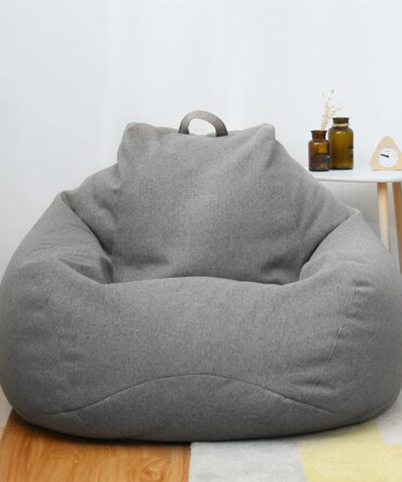 Large Bean Bag Lazy Seat Chair Sofa Cover Couch Soft Fluffy Breathable Adult Child Tatami No padding is included