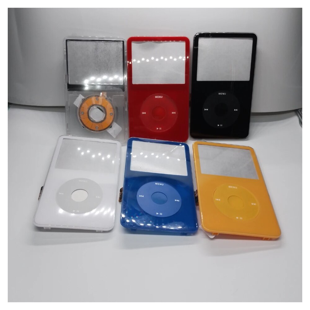 iPod Video 5th/5.5th Gen Front Faceplate Replacement - Full Housing Case Cover with Click Wheel & Center Button - Multi-Color