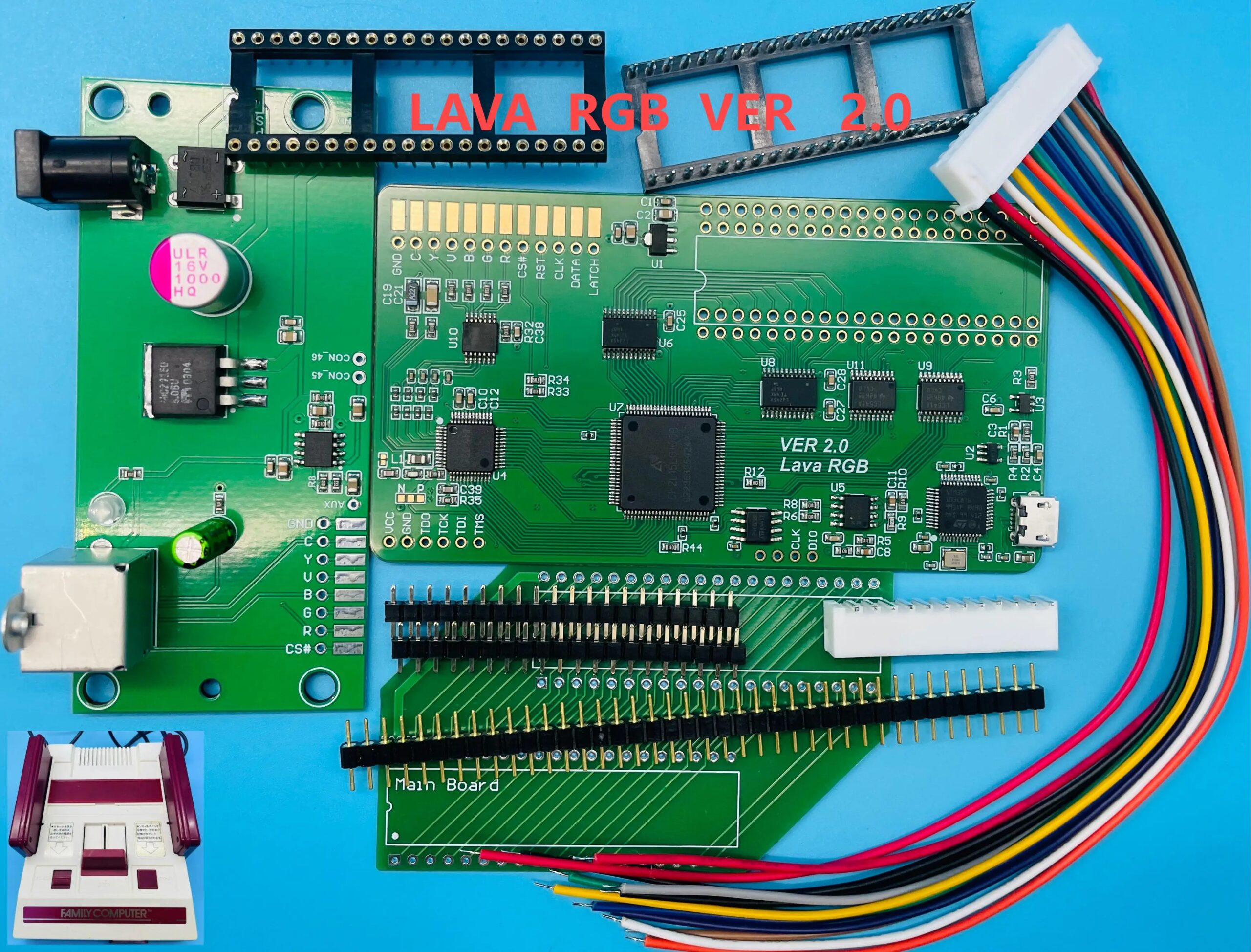 Famicom Nes Av Famicom Retro Video Game Accessories Rgbfc Rgb Fc Nesrgb Lava Rgb Version 2.0 - Image 6