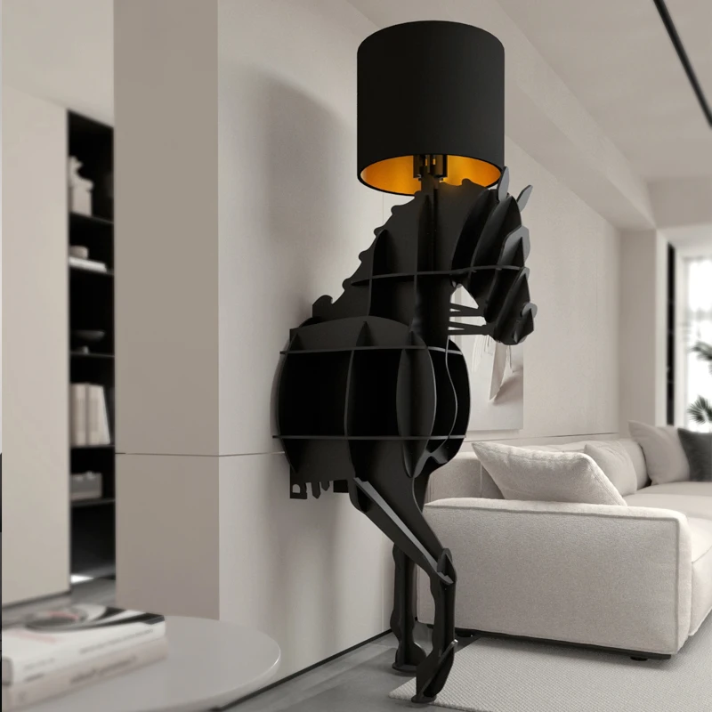 Organizer Living Room Cabinets Open Shelves Light Accent Modern Display Cabinet Storage Wall Luxury Vitrina Home Furniture