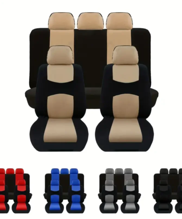 Car Seat Cover Seat Protection Cover Compatible with Airbags Vehicle Seat Covers Universal Car Accessories Multiple Colors