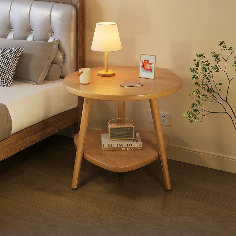 Hot Selling Bedside Table Cabinet Modern Luxury Wood Nightstands Large Bed Side End Table for Bedroom - Image 3