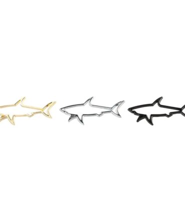 3D Metal Car Styling Sticker Hollow Fish Shark Emblem Badge Decals Automobiles Motorcycle Computer Fuel Cap Accessories