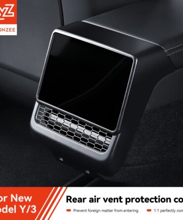 YZ For Tesla Model 3/Y Highland Juniper  Rear Center Console Air Outlet Cover Vent Outlet Dust Cover Car Styling Accessories