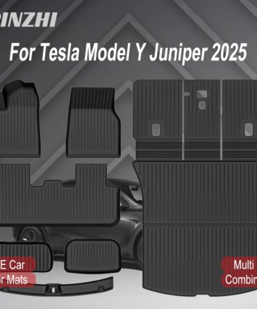 For Tesla New Model Y Juniper 2025+ TPE Floor Mats Waterproof Luggage Mat Wear-resistant Foot Pads ModelY Trunk Mats Accessories