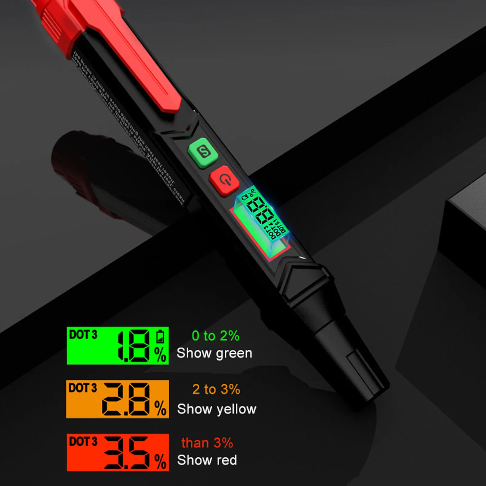 Brake Fluid Liquid Tester Pen Oil Moisture Detector Vehicle Automotive Diagnostic Test Tool - Image 3