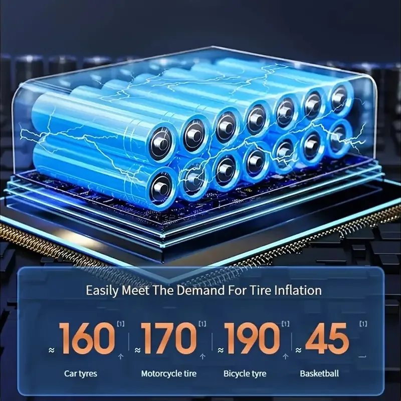 Wireless Air Compressor Portable Universal Electric Air Pump Tire Sensor Mini Inflatable Treasure for Car Motorcycle Basketball - Image 5