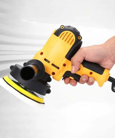 1 Set Car Beauty Waxing Machine Automotive Polishing Scratch Repair Small Electric Flat Polishing Machine EU Plug