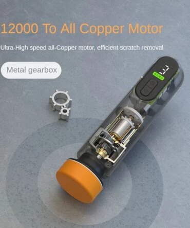 Wireless 12000RPM Car Polisher & Waxer 3 in 1 Sanding Machine for Paint Scratch Repair Windshield Oil Film Removal