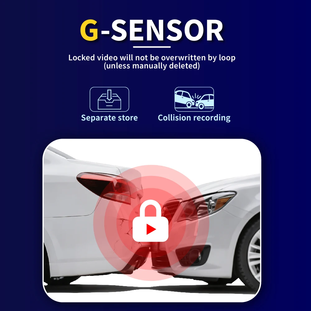 DashCam Car 3Cameras DVR 4Inch Fhd 1080P Auto Video Recorder Three-Lens With Rear View Camera Night Vison Registrator Black Box - Image 4