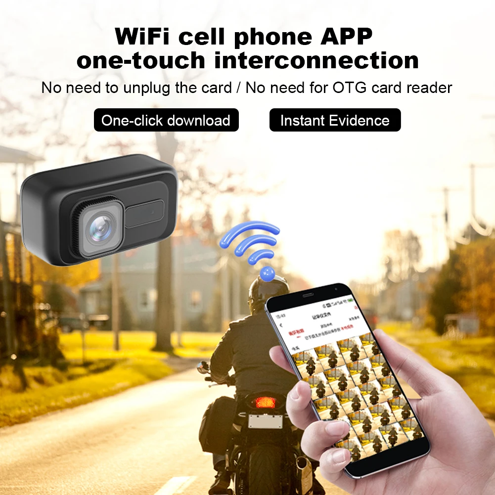 1080P Motorcycle DVR Camera Driving Recorder Motorcycle Camera for Motorsports Motorcycles - Image 4