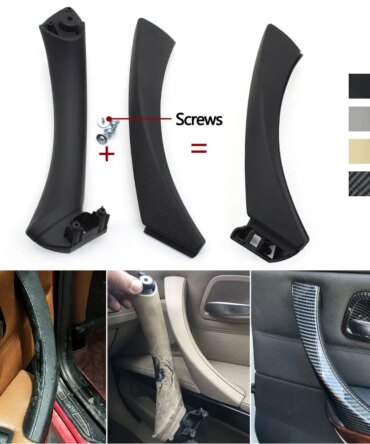 Car Passenger Left Right Side Interior Door Pull Handle with Cover Trim For BMW 3 Series E90 E91 E92 316i 318i 320i 325i 328i