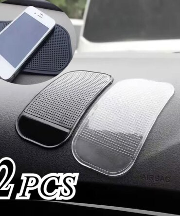 2PCS Car Dashboard Anti-slip Mat Cell Phone Anti-slip Silicone Mat Universal Car Sticky Pad Car Gadgets Interior Accessories