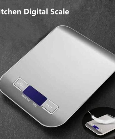 Digital Kitchen Scale LED Display 10kg/1g Stainless Steel Panel Electronic Scales Home Jewelry Food Snacks Weighing Baking Tools